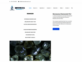 botswanadiamonds.co.uk screenshot