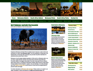 botswanasafaripackages.com screenshot