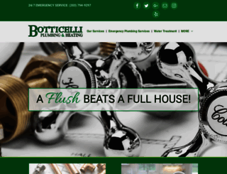 botticelliplumbing.com screenshot