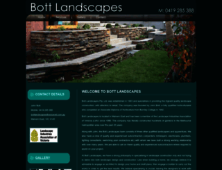 bottlandscapes.com.au screenshot