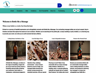 bottlemeamessage.com screenshot
