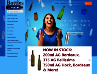bottlesandmore.com screenshot