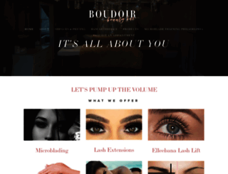 boudoirbeautybarpa.com screenshot