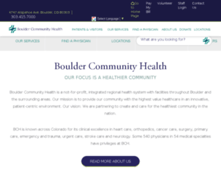 bouldercommunityhealth.org screenshot