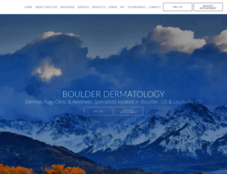 boulderdermatology.com screenshot