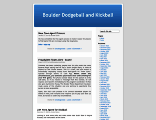 boulderdodgeballkickball.wordpress.com screenshot
