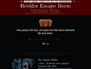 boulderescaperoom.com screenshot