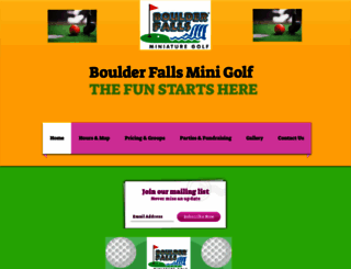 boulderfallsminigolf.com screenshot