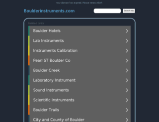 boulderinstruments.com screenshot
