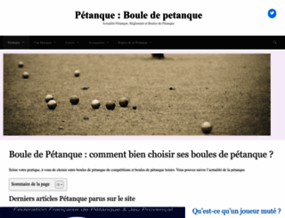 boule-petanque.fr screenshot