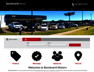 boulevardmotors.com.au screenshot