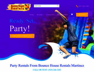 bouncehouserentalsmartinez.com screenshot