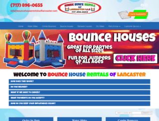 bouncehouserentalsoflancaster.com screenshot