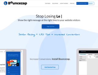 bouncezap.com screenshot