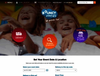 bouncy-rentals.com screenshot