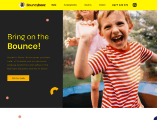 bouncybeez.com.au screenshot