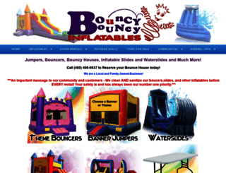 bouncybouncyinflatables.com screenshot