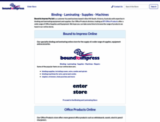 boundtoimpress.com.au screenshot