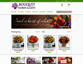 bouquetfloristandgifts.com screenshot