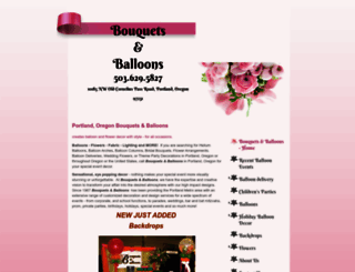 bouquetsandballoons.com screenshot