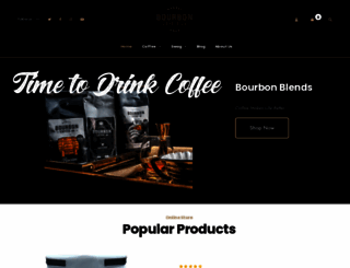 bourboncoffeeco.com screenshot