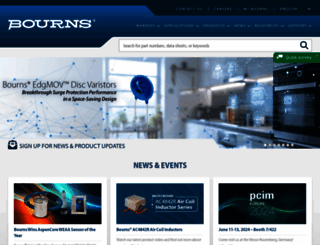 bourns.com screenshot