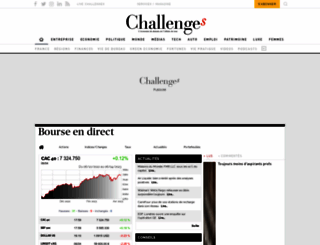 bourse.challenges.fr screenshot