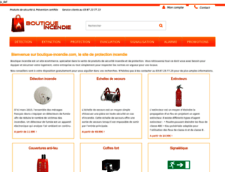 boutique-incendie.com screenshot