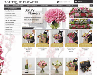 boutiqueflowers.co.uk screenshot