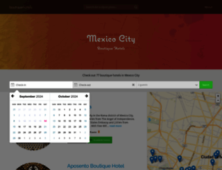 boutiquehotels-mexicocity.com screenshot