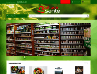 boutiquesante.be screenshot