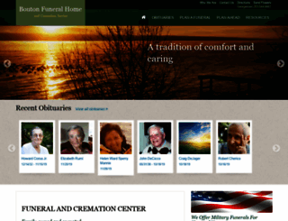 boutonfuneralhome.com screenshot
