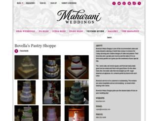 bovella-s-pastry-shoppe.maharaniweddings.com screenshot