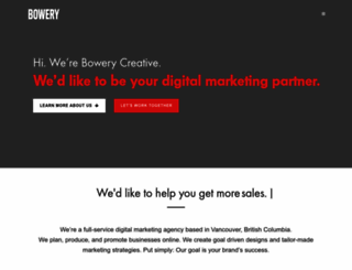 bowerycreative.com screenshot