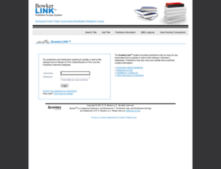 bowkerlink.com screenshot