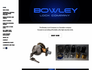 bowleylockcompany.com screenshot
