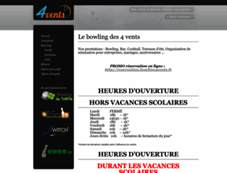 bowling4vents.fr screenshot