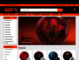 bowlingballdepot.com screenshot