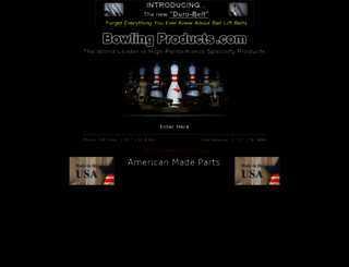 bowlingproducts.com screenshot