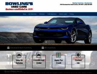 bowlingsusedcars.com screenshot