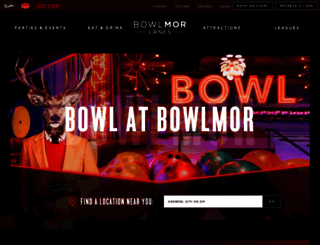 bowlmor.com screenshot