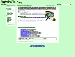 bowlsclub.org screenshot
