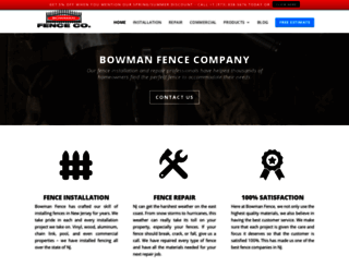 bowmanfence.net screenshot