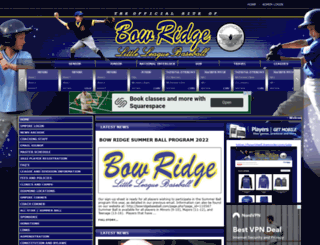 bowridgebaseball.com screenshot
