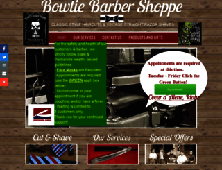 bowtiebarbershoppe.com screenshot
