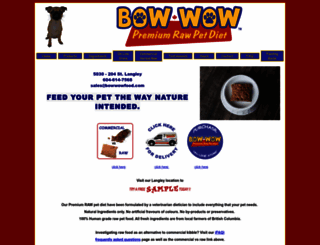 bowwowfood.com screenshot