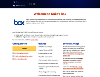 box.duke.edu screenshot