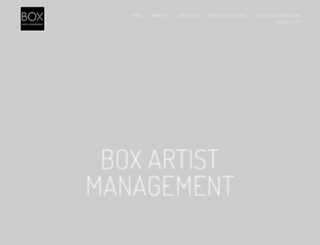 boxartistmanagement.com screenshot