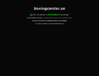 boxingcenter.se screenshot