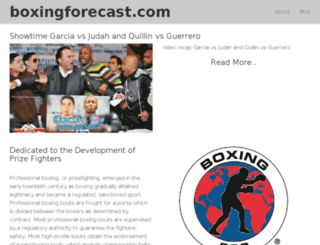 boxingforecast.com screenshot